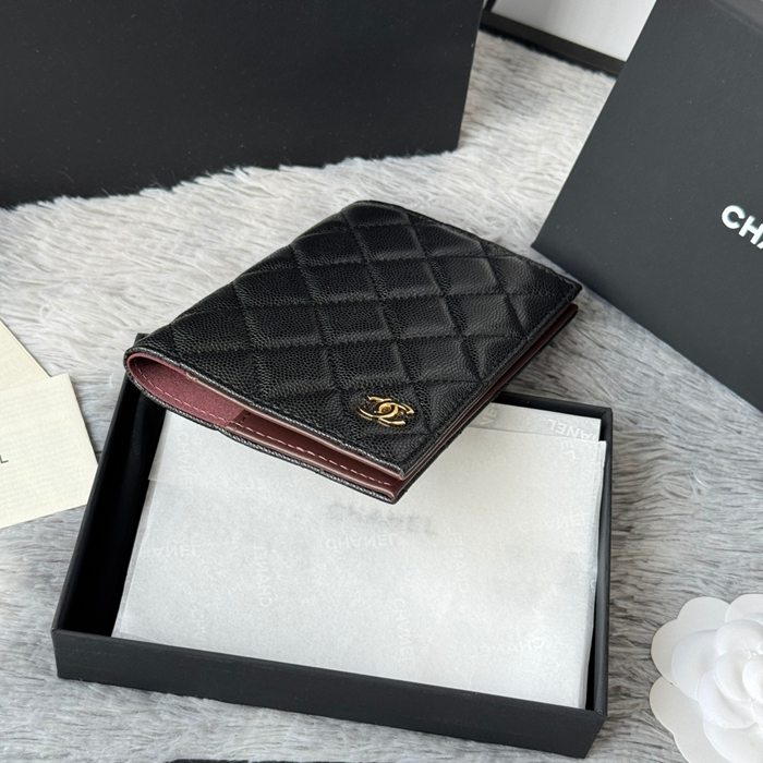 CHANEL パスポートケース カーフレザー ユニセックス 14.5×10.5×2cm