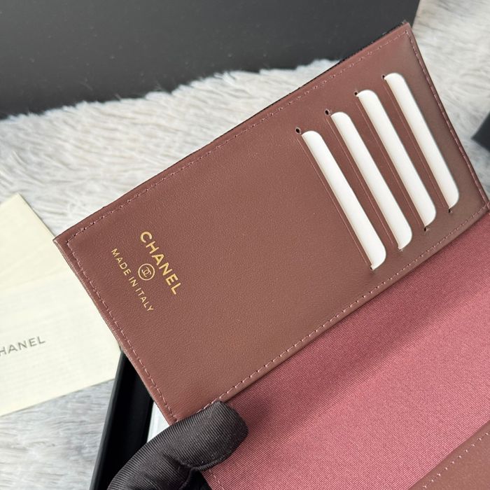 CHANEL パスポートケース カーフレザー ユニセックス 14.5×10.5×2cm