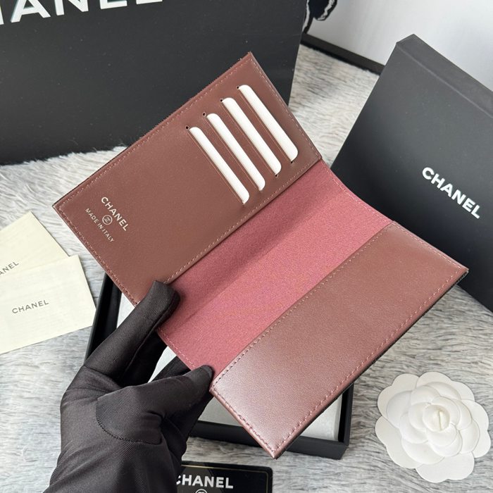 CHANEL パスポートケース カーフレザー ユニセックス 14.5×10.5×2cm