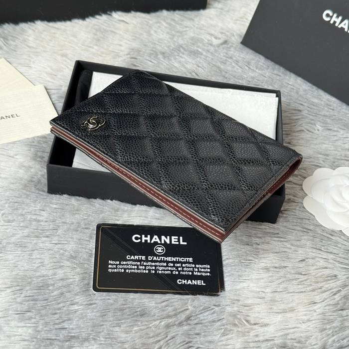 CHANEL パスポートケース カーフレザー ユニセックス 14.5×10.5×2cm