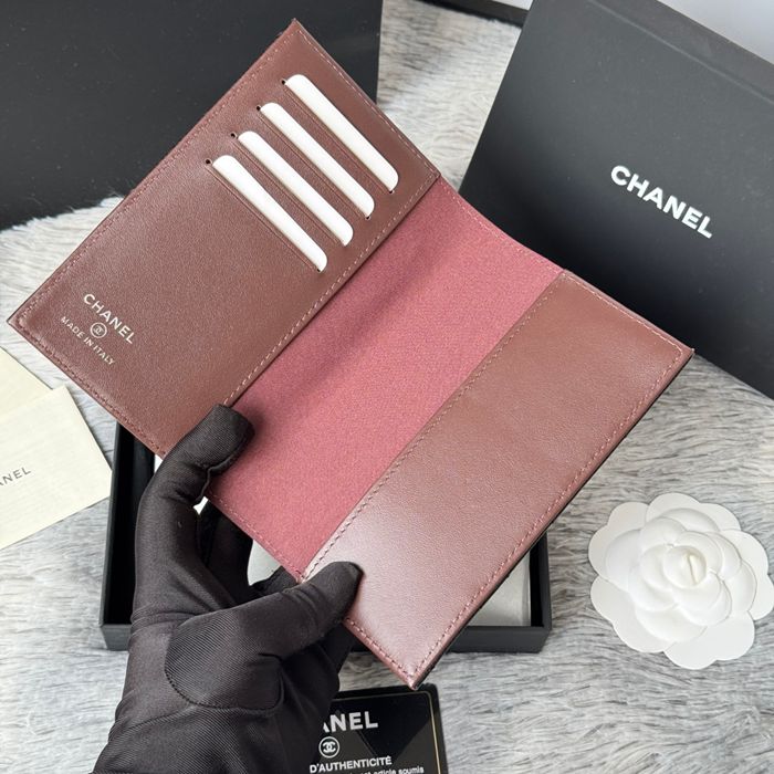 CHANEL パスポートケース カーフレザー ユニセックス 14.5×10.5×2cm