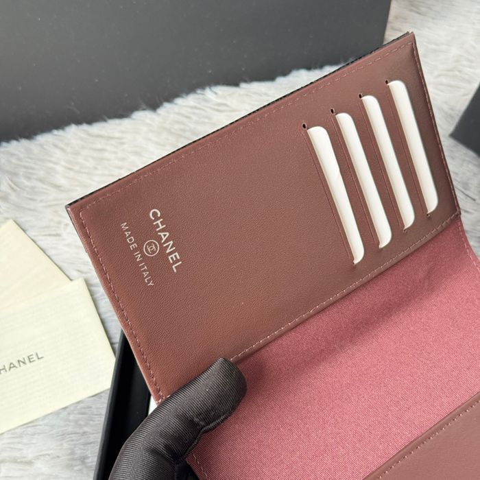 CHANEL パスポートケース カーフレザー ユニセックス 14.5×10.5×2cm