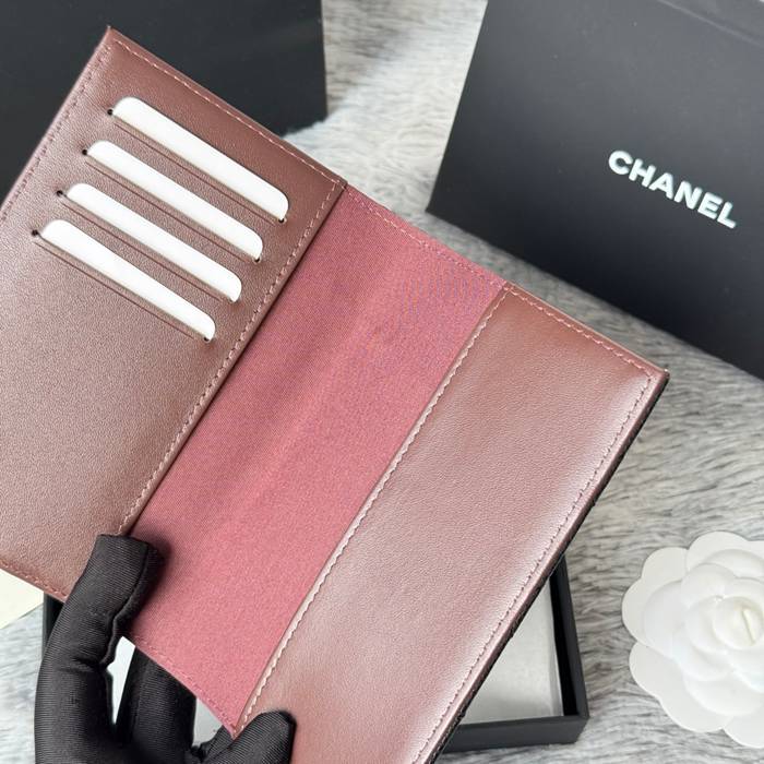 CHANEL パスポートケース カーフレザー ユニセックス 14.5×10.5×2cm