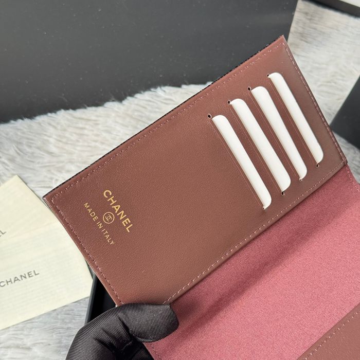 CHANEL パスポートケース カーフレザー ユニセックス 14.5×10.5×2cm