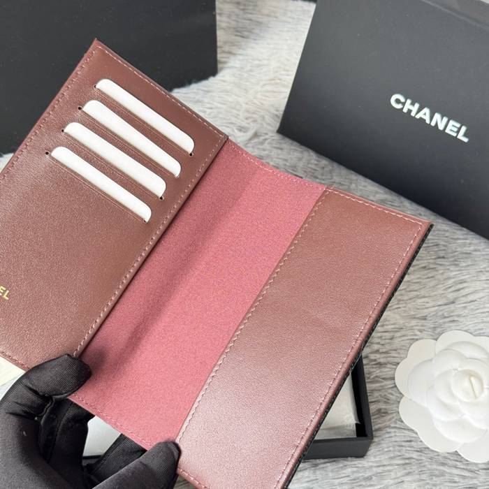 CHANEL パスポートケース カーフレザー ユニセックス 14.5×10.5×2cm