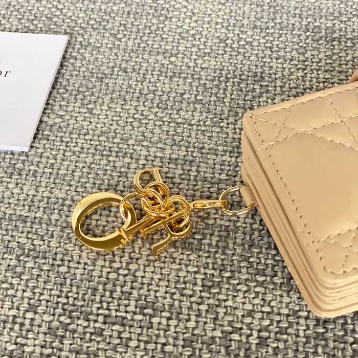DIOR レディディオール 5スロットカードケース ラムスキン レディース 10.4×7×2cm