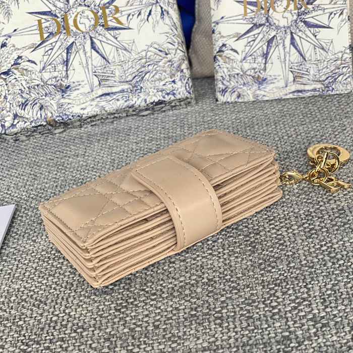 DIOR レディディオール 5スロットカードケース ラムスキン レディース 10.4×7×2cm