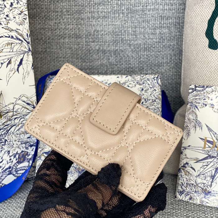 DIOR レディディオール 5スロットカードケース ラムスキン レディース 10.4×7×2cm
