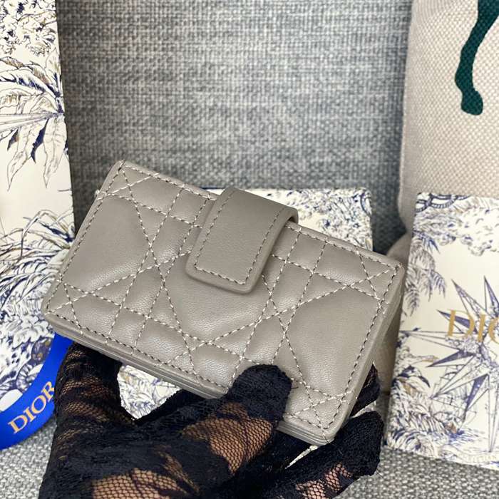 DIOR レディディオール 5スロットカードケース ラムスキン レディース 10.4×7×2cm