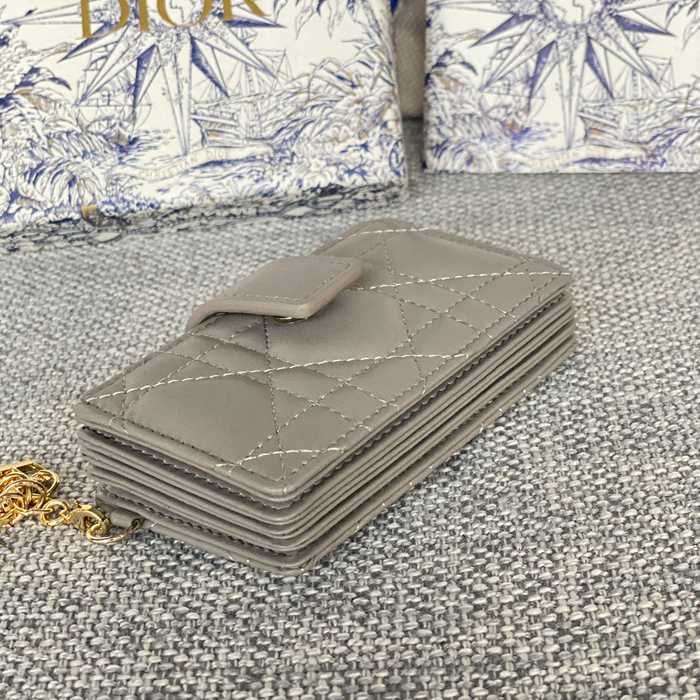 DIOR レディディオール 5スロットカードケース ラムスキン レディース 10.4×7×2cm
