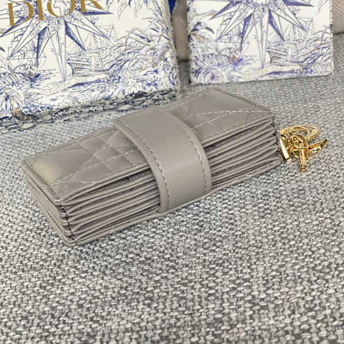 DIOR レディディオール 5スロットカードケース ラムスキン レディース 10.4×7×2cm