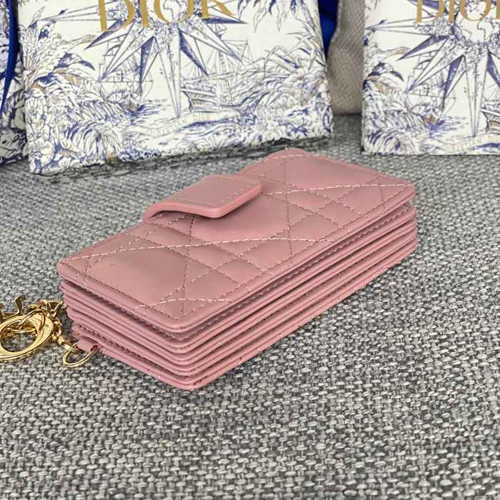 DIOR レディディオール 5スロットカードケース ラムスキン レディース 10.4×7×2cm