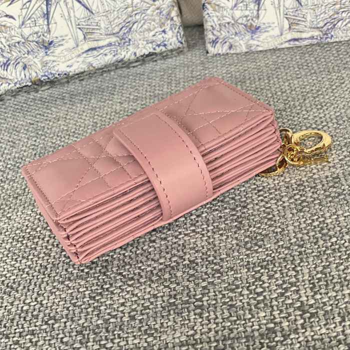 DIOR レディディオール 5スロットカードケース ラムスキン レディース 10.4×7×2cm