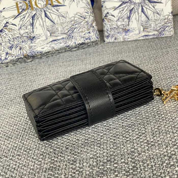 DIOR レディディオール 5スロットカードケース ラムスキン レディース 10.4×7×2cm