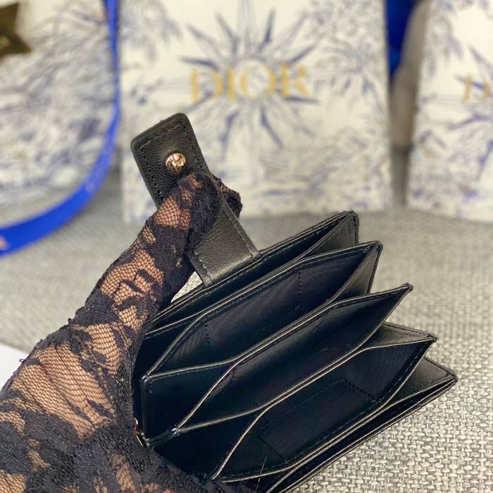 DIOR レディディオール 5スロットカードケース ラムスキン レディース 10.4×7×2cm