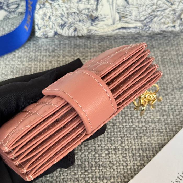 DIOR レディディオール 5スロットカードケース ラムスキン レディース 10.4×7×2cm