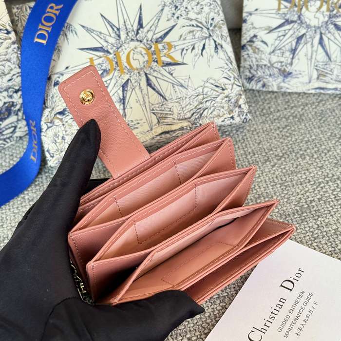 DIOR レディディオール 5スロットカードケース ラムスキン レディース 10.4×7×2cm