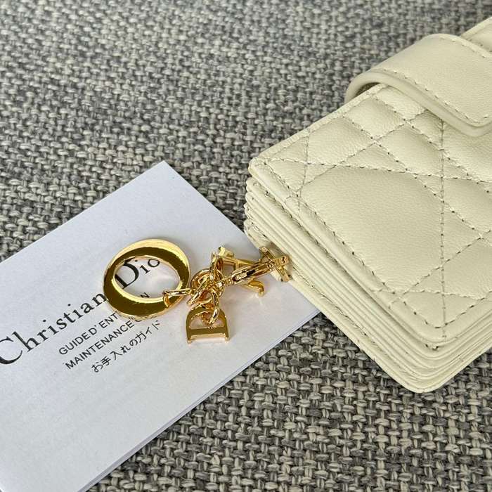 DIOR レディディオール 5スロットカードケース ラムスキン レディース 10.4×7×2cm