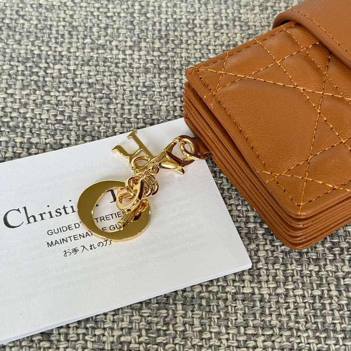 DIOR レディディオール 5スロットカードケース ラムスキン レディース 10.4×7×2cm