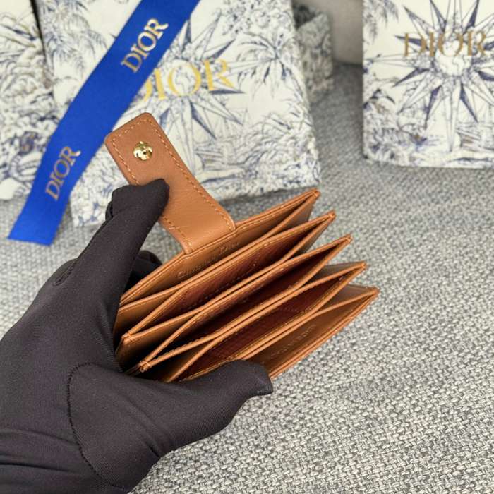 DIOR レディディオール 5スロットカードケース ラムスキン レディース 10.4×7×2cm