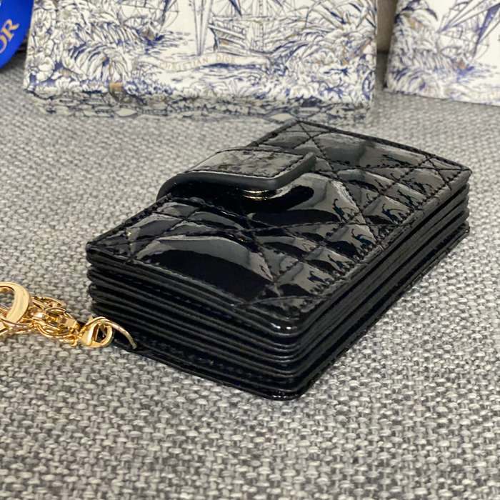 DIOR レディディオール 5スロットカードケース ラムスキン レディース 10.4×7×2cm