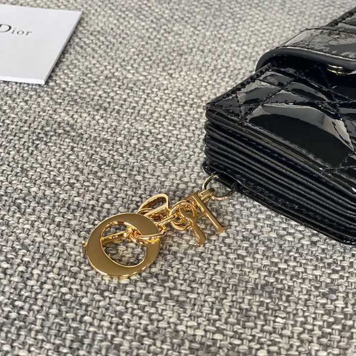 DIOR レディディオール 5スロットカードケース ラムスキン レディース 10.4×7×2cm