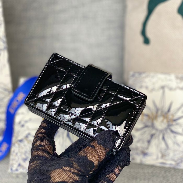 DIOR レディディオール 5スロットカードケース ラムスキン レディース 10.4×7×2cm