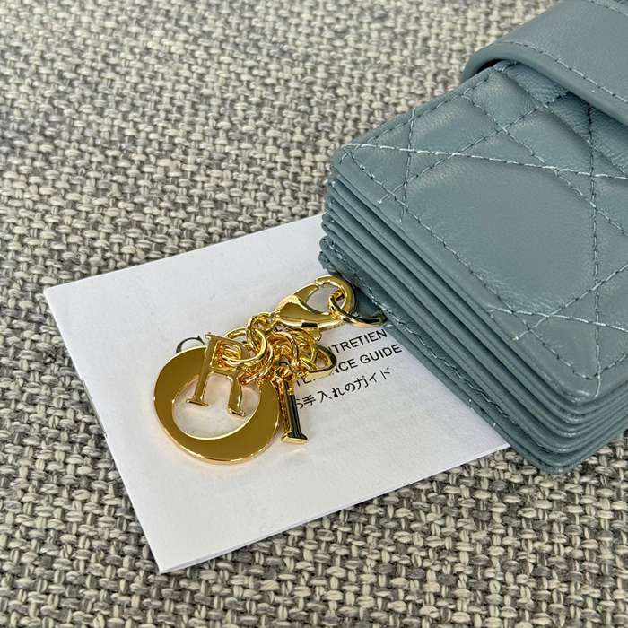 DIOR レディディオール 5スロットカードケース ラムスキン レディース 10.4×7×2cm