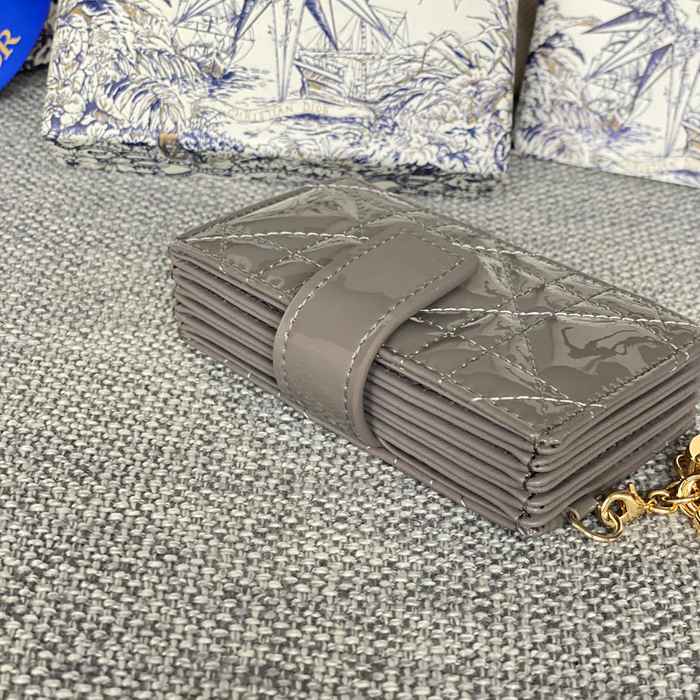 DIOR レディディオール 5スロットカードケース ラムスキン レディース 10.4×7×2cm