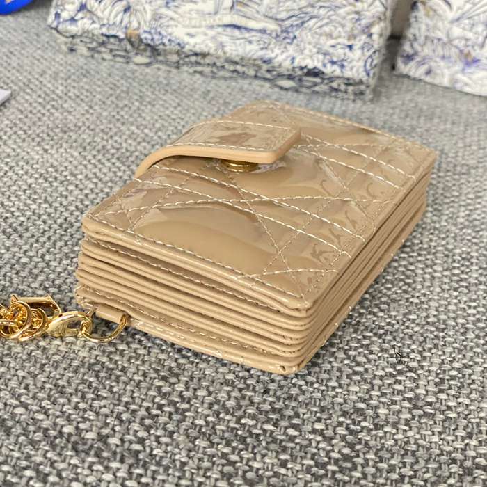 DIOR レディディオール 5スロットカードケース ラムスキン レディース 10.4×7×2cm
