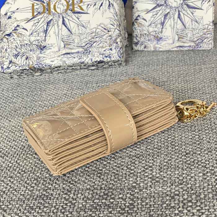DIOR レディディオール 5スロットカードケース ラムスキン レディース 10.4×7×2cm