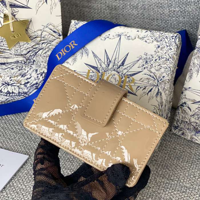 DIOR レディディオール 5スロットカードケース ラムスキン レディース 10.4×7×2cm