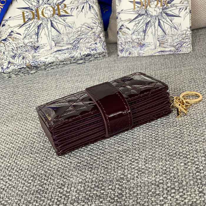 DIOR レディディオール 5スロットカードケース ラムスキン レディース 10.4×7×2cm