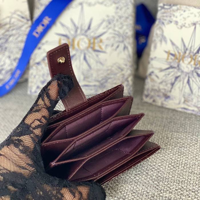 DIOR レディディオール 5スロットカードケース ラムスキン レディース 10.4×7×2cm