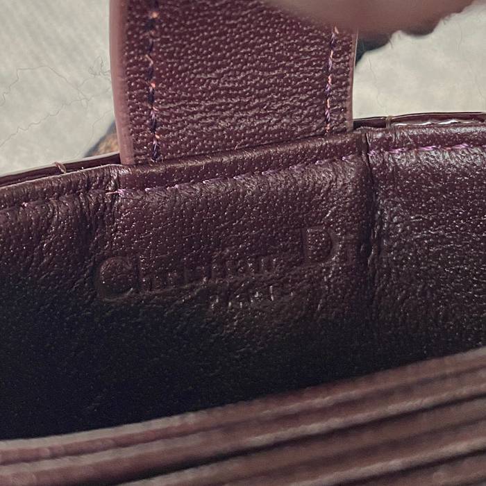 DIOR レディディオール 5スロットカードケース ラムスキン レディース 10.4×7×2cm