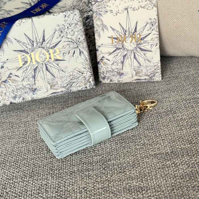 DIOR レディディオール 5スロットカードケース ラムスキン レディース 10.4×7×2cm