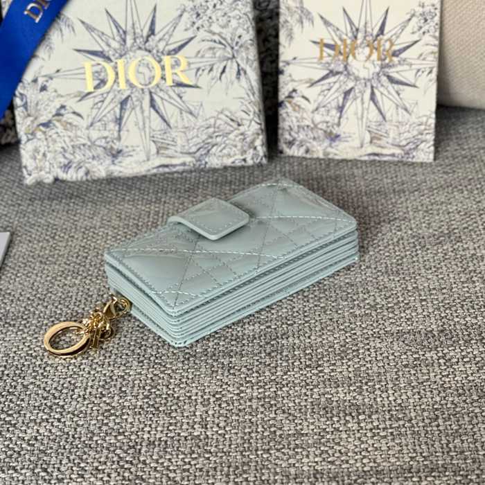 DIOR レディディオール 5スロットカードケース ラムスキン レディース 10.4×7×2cm