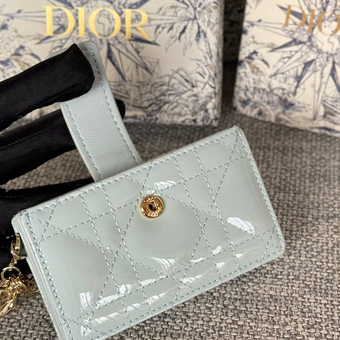 DIOR レディディオール 5スロットカードケース ラムスキン レディース 10.4×7×2cm