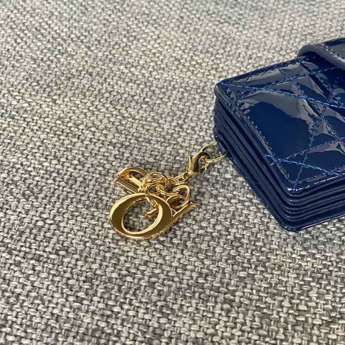 DIOR レディディオール 5スロットカードケース ラムスキン レディース 10.4×7×2cm