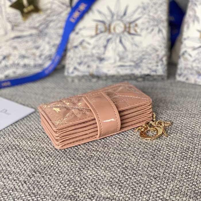 DIOR レディディオール 5スロットカードケース ラムスキン レディース 10.4×7×2cm