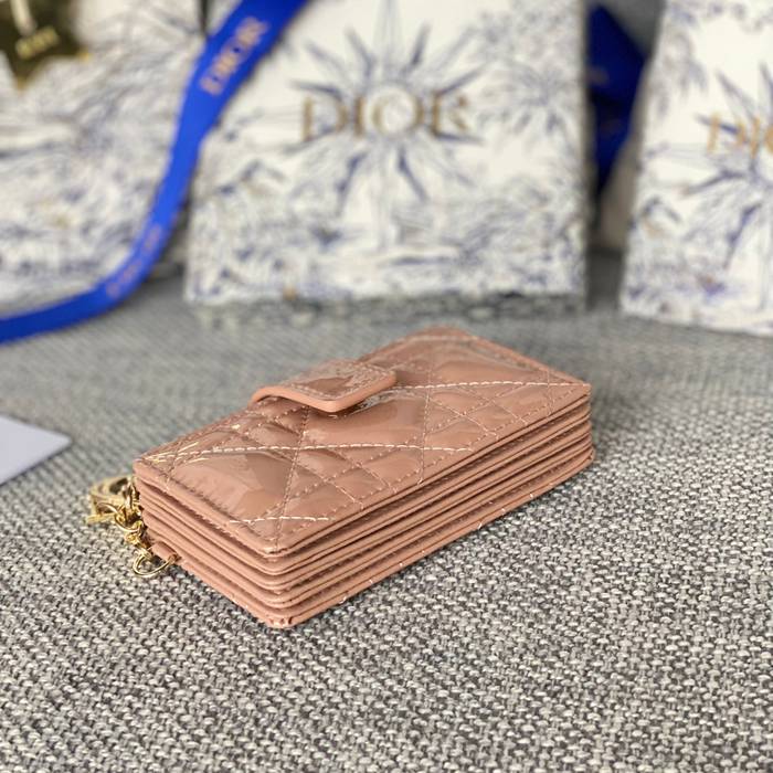 DIOR レディディオール 5スロットカードケース ラムスキン レディース 10.4×7×2cm