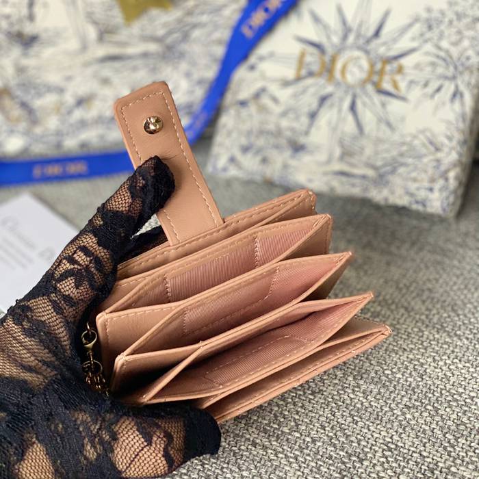 DIOR レディディオール 5スロットカードケース ラムスキン レディース 10.4×7×2cm
