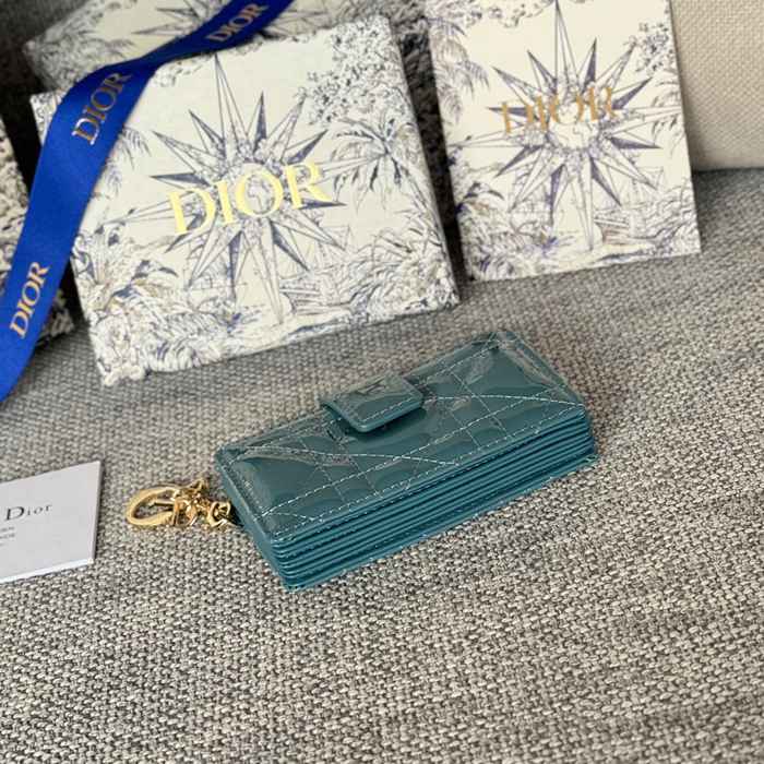 DIOR レディディオール 5スロットカードケース ラムスキン レディース 10.4×7×2cm