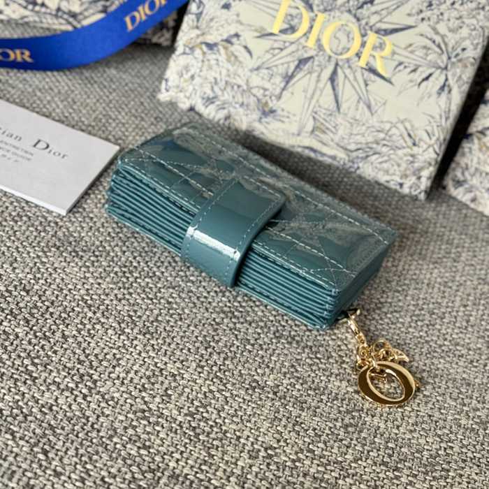 DIOR レディディオール 5スロットカードケース ラムスキン レディース 10.4×7×2cm