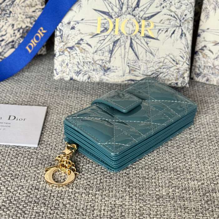 DIOR レディディオール 5スロットカードケース ラムスキン レディース 10.4×7×2cm