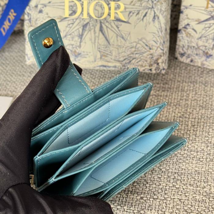 DIOR レディディオール 5スロットカードケース ラムスキン レディース 10.4×7×2cm