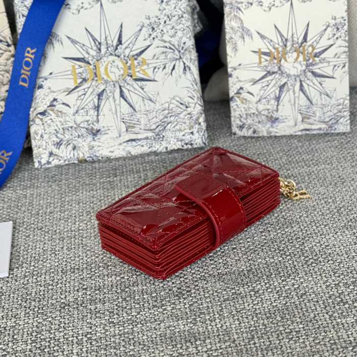 DIOR レディディオール 5スロットカードケース ラムスキン レディース 10.4×7×2cm