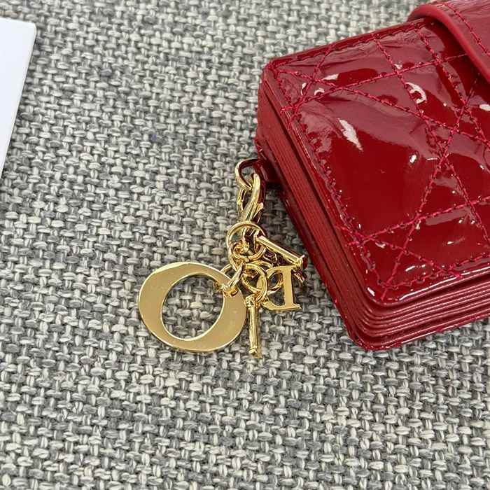 DIOR レディディオール 5スロットカードケース ラムスキン レディース 10.4×7×2cm