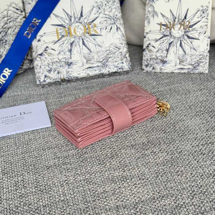 DIOR レディディオール 5スロットカードケース ラムスキン レディース 10.4×7×2cm