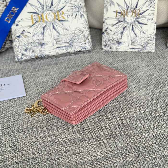 DIOR レディディオール 5スロットカードケース ラムスキン レディース 10.4×7×2cm